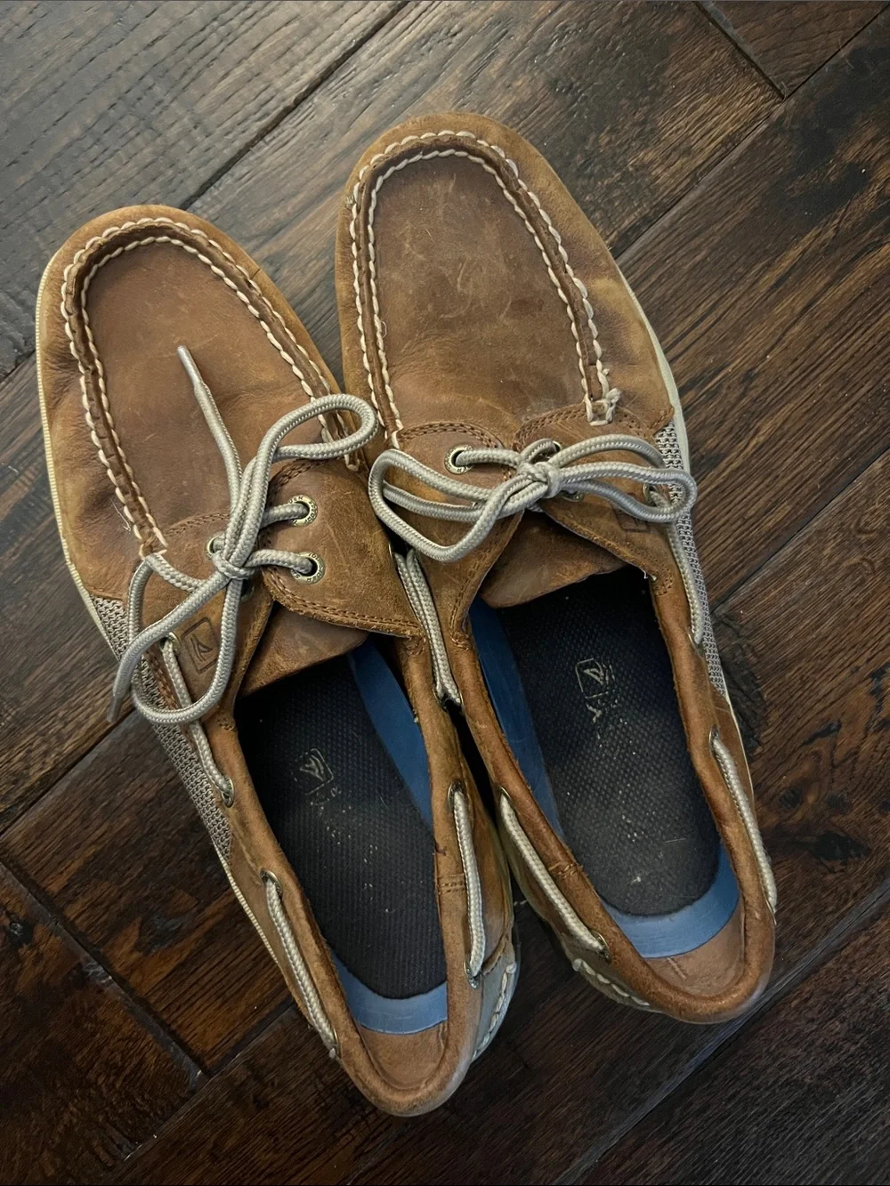 Sperry Men's Brown Leather Boat Shoes - Casual Lace-Up